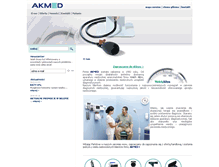 Tablet Screenshot of akmed.com.pl